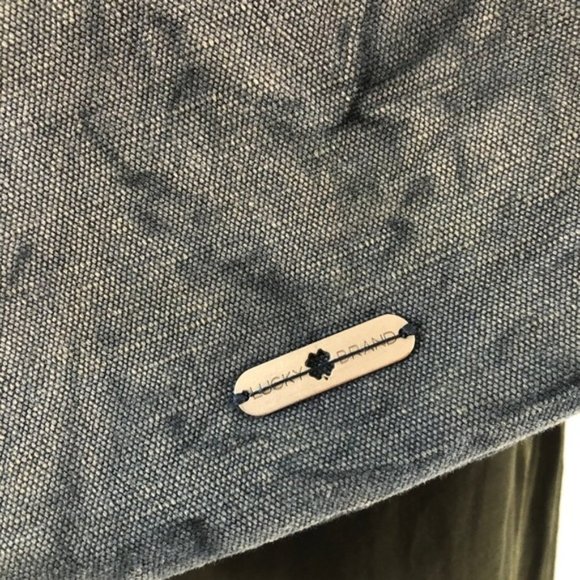 Lucky Brand Denim & Leather Boho Mini Shoulder Bag - Picture 7 of 11